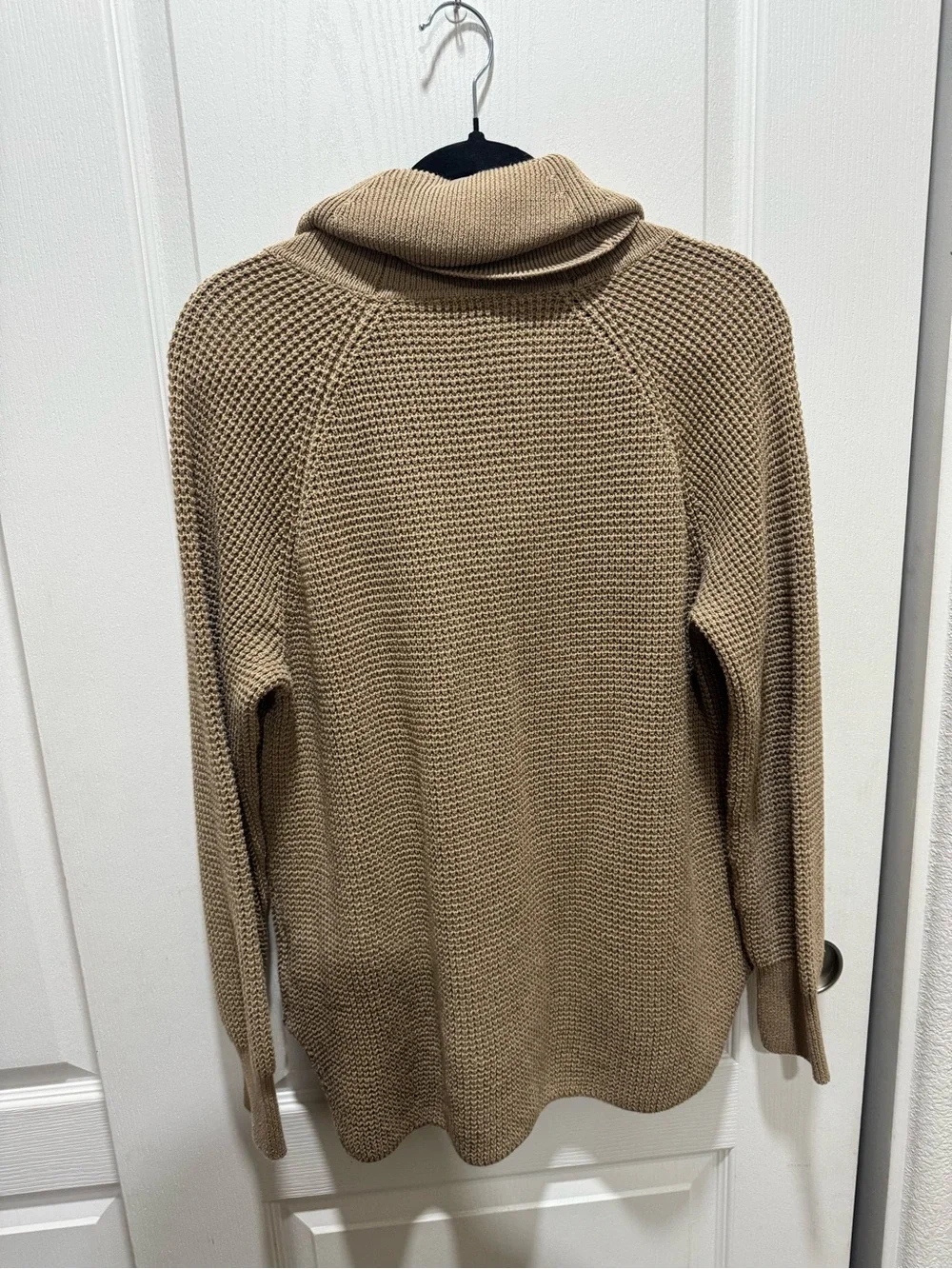 Michael Kors Women’s Large Camel Cowl Neck Oversized Knit Sweater